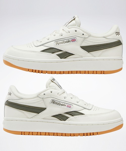 Reebok(リーボック)の「クラブシー / Club C Double Revenge(スニーカー・レディース・オフホワイト/ホワイト×グリーン・22.5cm/23.5cm/24.5cm/25.5cm/26.5cm/27.5cm/27.0cm/28.0cm/22.0cm/23.0cm/24.0cm/25.0cm/26.0cm)」の15枚目の写真