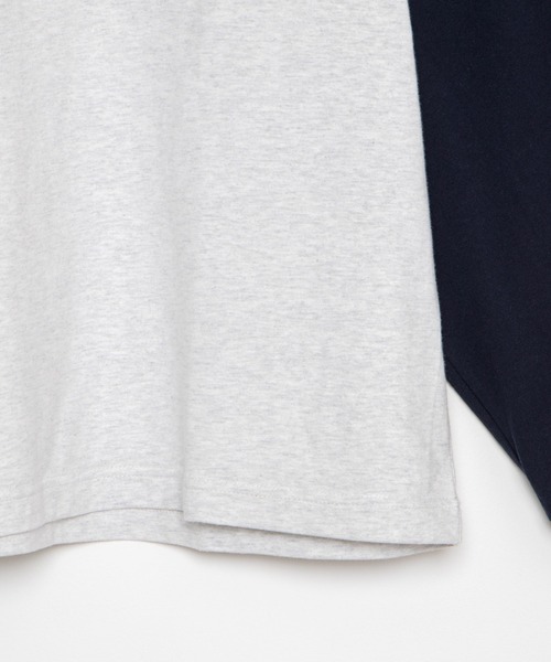 WEGO（ウィゴー）の「WEGO/ヘビーウエイト スタジアムロゴBIGロンT（Tシャツ/カットソー・メンズ・ネイビー/ブラック/ダークグリーン/オートミール・MEDIUM/LARGE）」の6枚目の写真