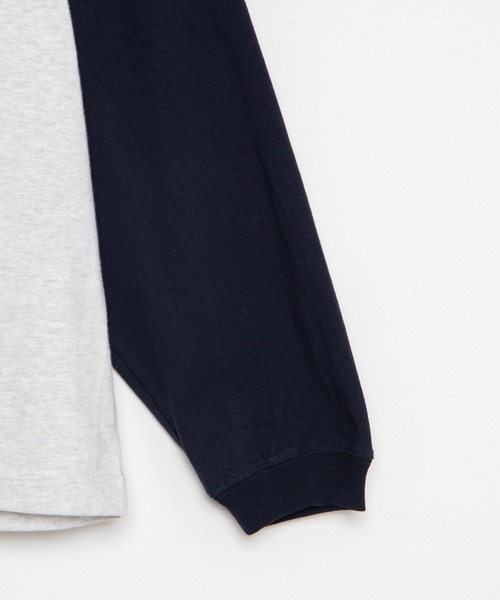 WEGO（ウィゴー）の「WEGO/ヘビーウエイト スタジアムロゴBIGロンT（Tシャツ/カットソー・メンズ・ネイビー/ブラック/ダークグリーン/オートミール・MEDIUM/LARGE）」の7枚目の写真