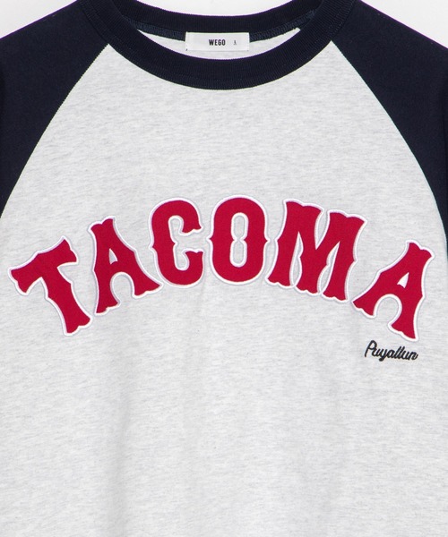 WEGO（ウィゴー）の「WEGO/ヘビーウエイト スタジアムロゴBIGロンT（Tシャツ/カットソー・メンズ・ネイビー/ブラック/ダークグリーン/オートミール・MEDIUM/LARGE）」の8枚目の写真