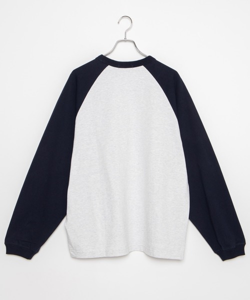 WEGO（ウィゴー）の「WEGO/ヘビーウエイト スタジアムロゴBIGロンT（Tシャツ/カットソー・メンズ・ネイビー/ブラック/ダークグリーン/オートミール・MEDIUM/LARGE）」の12枚目の写真