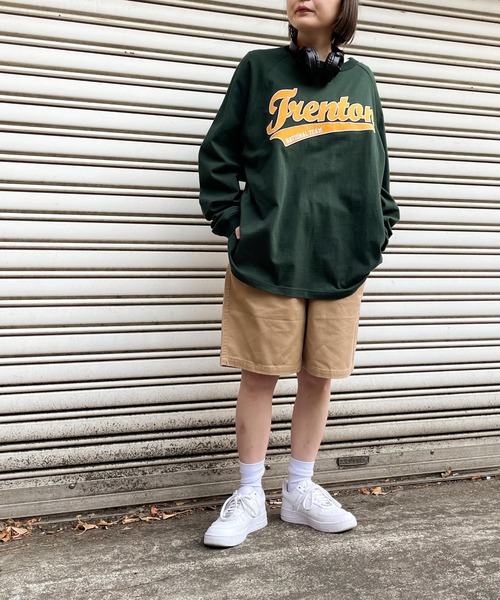 WEGO（ウィゴー）の「WEGO/ヘビーウエイト スタジアムロゴBIGロンT（Tシャツ/カットソー・メンズ・ネイビー/ブラック/ダークグリーン/オートミール・MEDIUM/LARGE）」の18枚目の写真