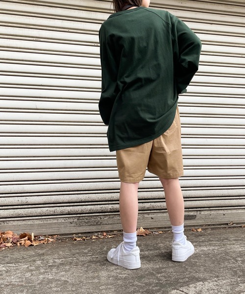 WEGO（ウィゴー）の「WEGO/ヘビーウエイト スタジアムロゴBIGロンT（Tシャツ/カットソー・メンズ・ネイビー/ブラック/ダークグリーン/オートミール・MEDIUM/LARGE）」の19枚目の写真