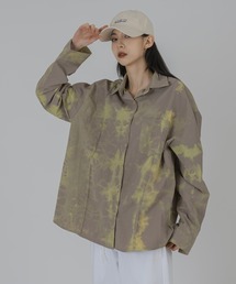 【FLW MADE/UNISEX】ナイロンタイダイシャツオーバーサイズシャツ