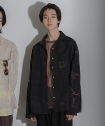 【FLW MADE/UNISEX】ナイロンタイダイシャツオーバーサイズシャツ