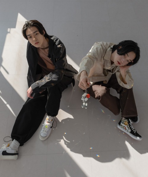 FOLLOWIN(フォロウィン)の「【FLW MADE/UNISEX】ナイロンタイダイシャツオーバーサイズシャツ(シャツ/ブラウス・メンズ・ブラック/ベージュ/ブラウン/ミント・FREE)」の10枚目の写真