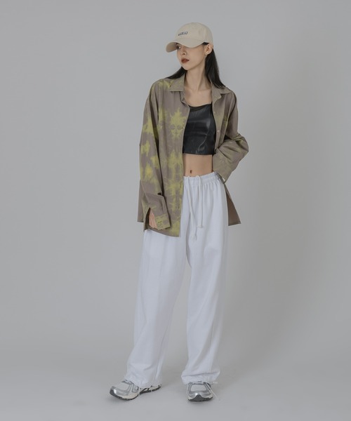 FOLLOWIN(フォロウィン)の「【FLW MADE/UNISEX】ナイロンタイダイシャツオーバーサイズシャツ(シャツ/ブラウス・メンズ・ブラック/ベージュ/ブラウン/ミント・FREE)」の18枚目の写真
