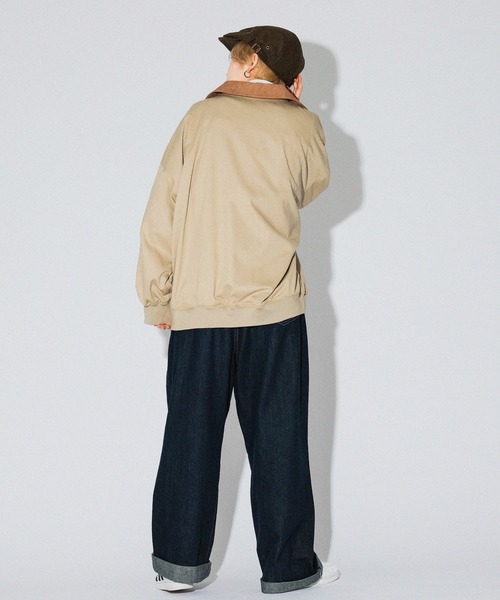 kutir（クティール）の「襟コーデュロイスイングトップ（その他アウター・レディース・ベージュ/ネイビー/グリーン・FREE）」の8枚目の写真