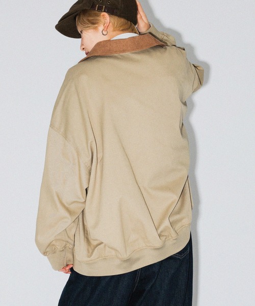 kutir（クティール）の「襟コーデュロイスイングトップ（その他アウター・レディース・ベージュ/ネイビー/グリーン・FREE）」の5枚目の写真