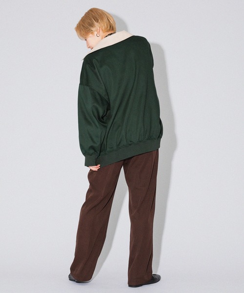 kutir（クティール）の「襟コーデュロイスイングトップ（その他アウター・レディース・ベージュ/ネイビー/グリーン・FREE）」の14枚目の写真