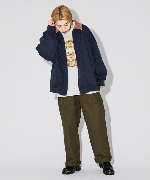 kutir（クティール）の「襟コーデュロイスイングトップ（その他アウター・レディース・ベージュ/ネイビー/グリーン・FREE）」の18枚目の写真