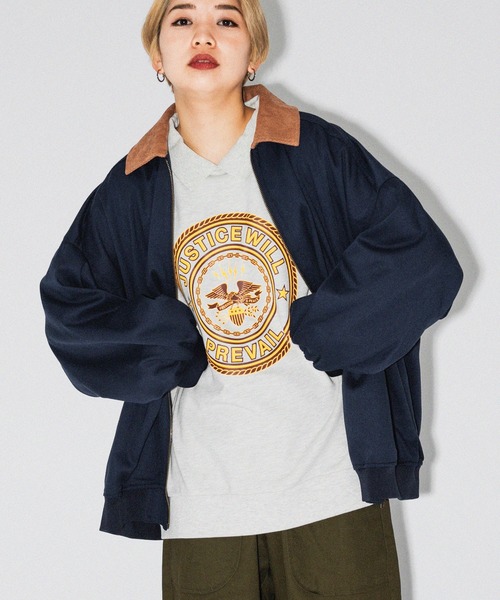 kutir（クティール）の「襟コーデュロイスイングトップ（その他アウター・レディース・ベージュ/ネイビー/グリーン・FREE）」の16枚目の写真