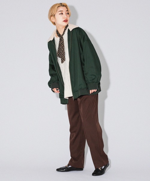 kutir（クティール）の「襟コーデュロイスイングトップ（その他アウター・レディース・ベージュ/ネイビー/グリーン・FREE）」の13枚目の写真