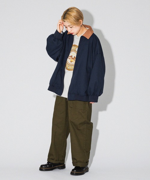 kutir（クティール）の「襟コーデュロイスイングトップ（その他アウター・レディース・ベージュ/ネイビー/グリーン・FREE）」の19枚目の写真