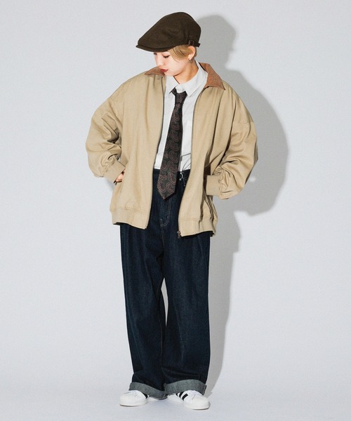 kutir（クティール）の「襟コーデュロイスイングトップ（その他アウター・レディース・ベージュ/ネイビー/グリーン・FREE）」の6枚目の写真