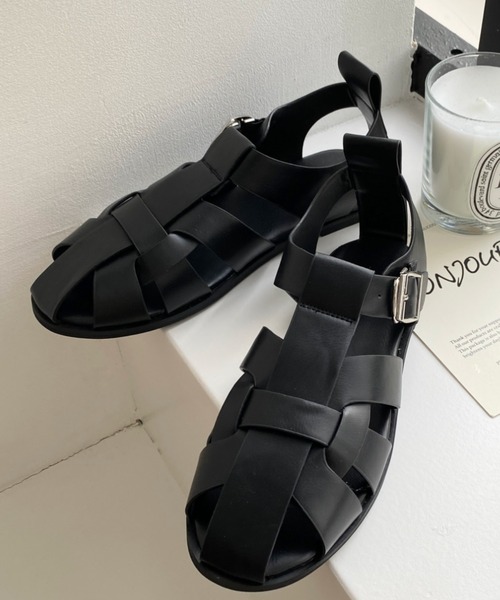 moment+(モーメントプラス)の「グルカサンダル(サンダル・レディース・ブラック/アイボリー・LL/S/M/L)」の9枚目の写真