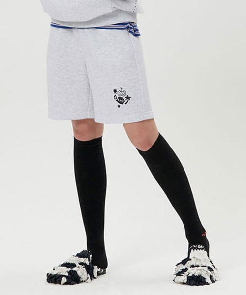 KIRSH（キルシー）の「KIRSH DOODLE CHERRY SHORT PANTS LS/キルシードゥードゥルチェリーショートパンツ（その他パンツ・レディース・グレー/ネイビー/ブラック・SMALL）」の3枚目の写真