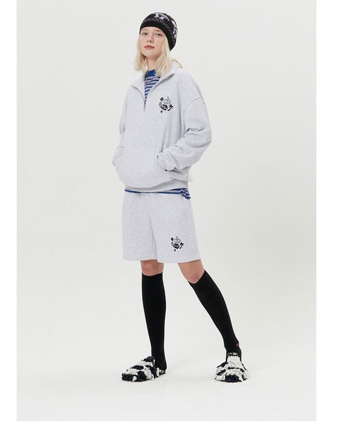 KIRSH（キルシー）の「KIRSH DOODLE CHERRY SHORT PANTS LS/キルシードゥードゥルチェリーショートパンツ（その他パンツ・レディース・グレー/ネイビー/ブラック・SMALL）」の12枚目の写真