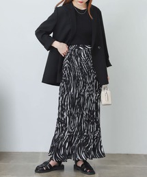 SENSE OF PLACE by URBAN RESEARCH | ウェーブプリントプリーツマーメイドスカート(スカート)