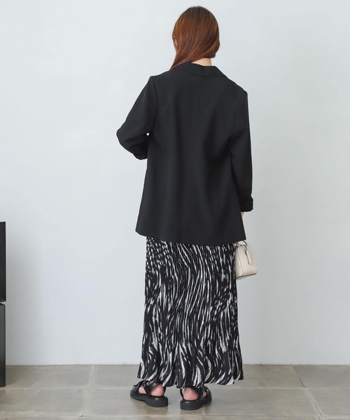 SENSE OF PLACE by URBAN RESEARCH(センスオブプレイスバイアーバンリサーチ)の「ウェーブプリントプリーツマーメイドスカート(スカート・レディース・ブラック系その他/ブルー系その他・ONE)」の13枚目の写真