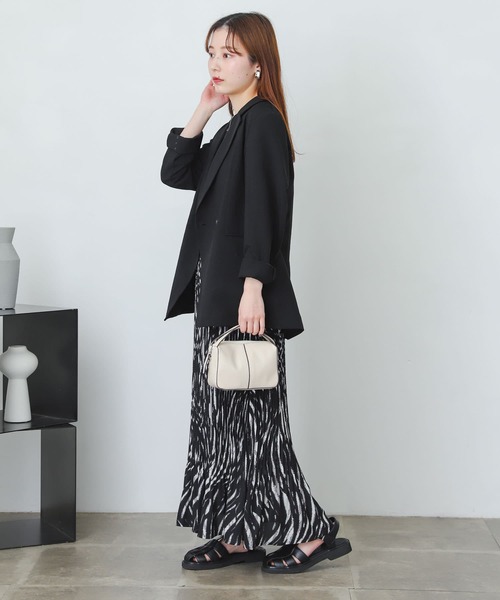 SENSE OF PLACE by URBAN RESEARCH(センスオブプレイスバイアーバンリサーチ)の「ウェーブプリントプリーツマーメイドスカート(スカート・レディース・ブラック系その他/ブルー系その他・ONE)」の15枚目の写真