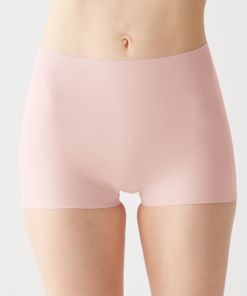 GUNZE（グンゼ）の「KIREILABO/キレイラボ 縫い目がなくて低刺激 1分丈レギュラーショーツ うるおい保湿（ショーツ・レディース・ピンク/杢グレー/ブラック/ベージュ/ライトブルー/スモークピンク/ベージュ系その他・MEDIUM/LARGE/X-LARGE）」の7枚目の写真