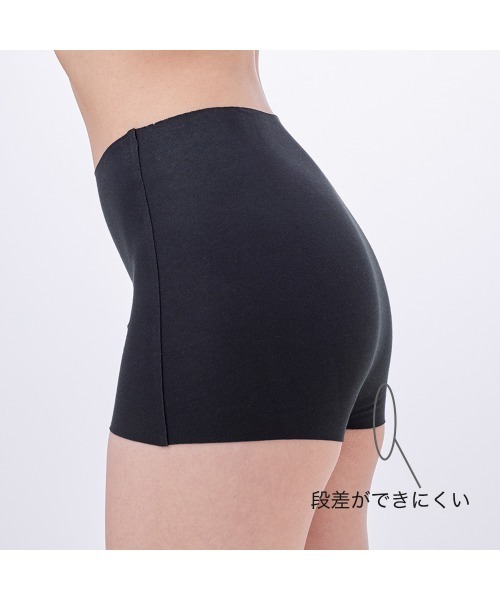 GUNZE（グンゼ）の「KIREILABO/キレイラボ 縫い目がなくて低刺激 1分丈レギュラーショーツ うるおい保湿（ショーツ・レディース・ピンク/杢グレー/ブラック/ベージュ/ライトブルー/スモークピンク/ベージュ系その他・MEDIUM/LARGE/X-LARGE）」の18枚目の写真