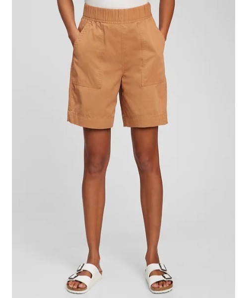 GAP（ギャップ）の「ハイライズ バミューダパンツ（その他パンツ・レディース・ブラック/イエロー系その他/ベージュ・000/8/6/2/0/4/00/10）」の3枚目の写真