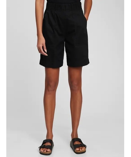 GAP（ギャップ）の「ハイライズ バミューダパンツ（その他パンツ・レディース・ブラック/イエロー系その他/ベージュ・000/8/6/2/0/4/00/10）」の2枚目の写真