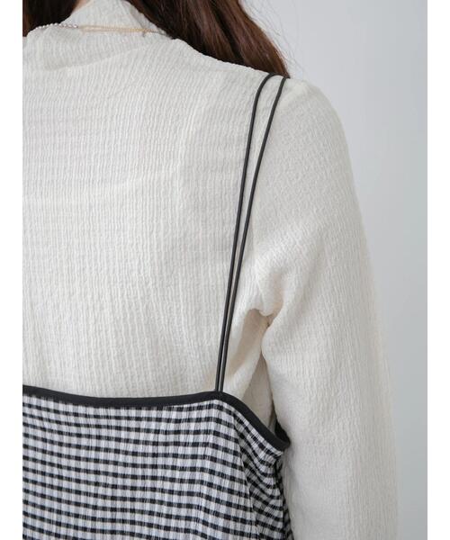 Green　Parks（グリーンパークス）の「シャーリングキャミワンピース（ワンピース・レディース・グリーン/ブラック・FREE）」の20枚目の写真