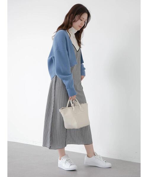 Green　Parks（グリーンパークス）の「シャーリングキャミワンピース（ワンピース・レディース・グリーン/ブラック・FREE）」の16枚目の写真