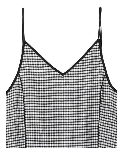 Green　Parks（グリーンパークス）の「シャーリングキャミワンピース（ワンピース・レディース・グリーン/ブラック・FREE）」の21枚目の写真