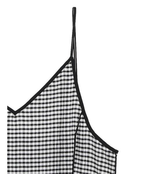 Green　Parks（グリーンパークス）の「シャーリングキャミワンピース（ワンピース・レディース・グリーン/ブラック・FREE）」の22枚目の写真