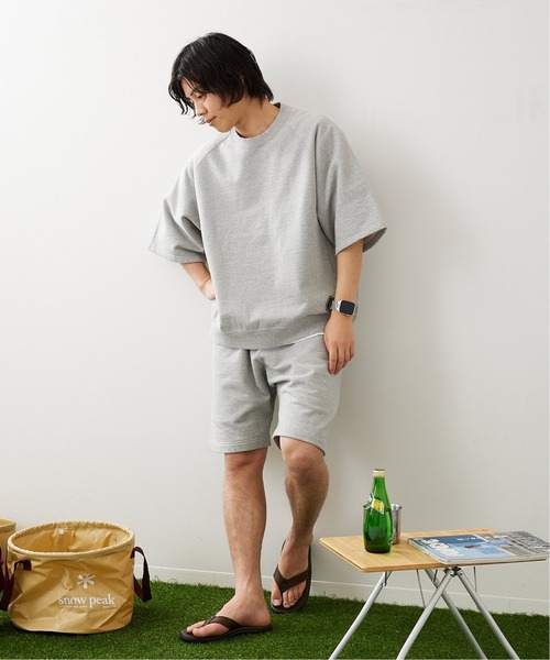 Snow Peak（スノーピーク）の「【Snow Peak/スノーピーク×JS】別注 リサイクルコットン スウェットショーツ（スウェットパンツ・メンズ・キナリ/ブラック/グレー・LARGE/MEDIUM）」の12枚目の写真