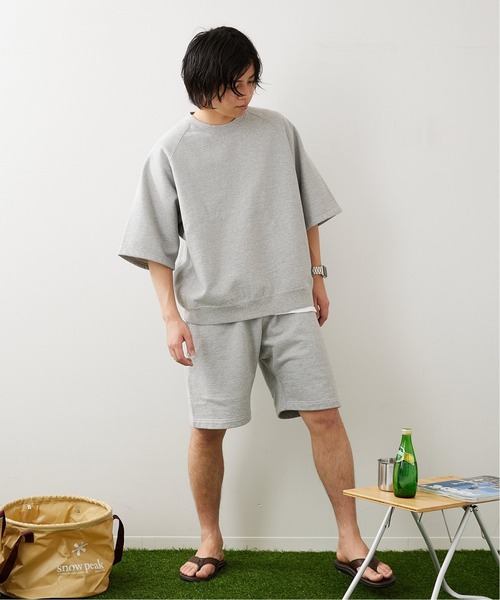 Snow Peak（スノーピーク）の「【Snow Peak/スノーピーク×JS】別注 リサイクルコットン スウェットショーツ（スウェットパンツ・メンズ・キナリ/ブラック/グレー・LARGE/MEDIUM）」の14枚目の写真