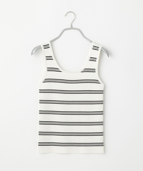 Heather(ヘザー)の「2WAYニットタンク 276985(タンクトップ・レディース・グレー/ホワイト系その他/ベージュ系その他/グリーン/ブラック・FREE)」の18枚目の写真