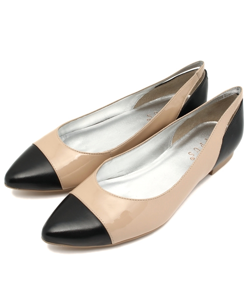 ROSE BUD(ローズバッド)の「(OPPUS-GLOBO) 42-76109 SILK.A/S.PTNT BI-COLOR PUMPS(パンプス・レディース・ブラック/ブルー・39/36/35/38/37)」の2枚目の写真