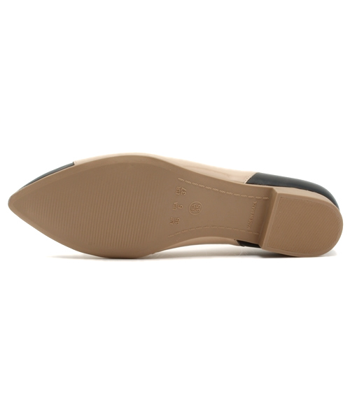 ROSE BUD(ローズバッド)の「(OPPUS-GLOBO) 42-76109 SILK.A/S.PTNT BI-COLOR PUMPS(パンプス・レディース・ブラック/ブルー・39/36/35/38/37)」の4枚目の写真