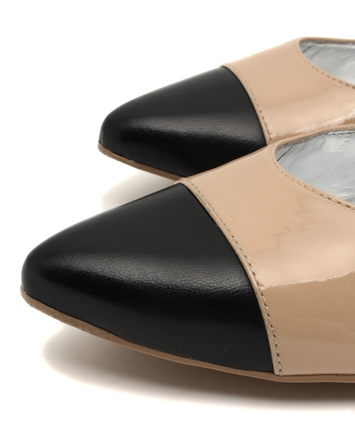 ROSE BUD(ローズバッド)の「(OPPUS-GLOBO) 42-76109 SILK.A/S.PTNT BI-COLOR PUMPS(パンプス・レディース・ブラック/ブルー・39/36/35/38/37)」の9枚目の写真