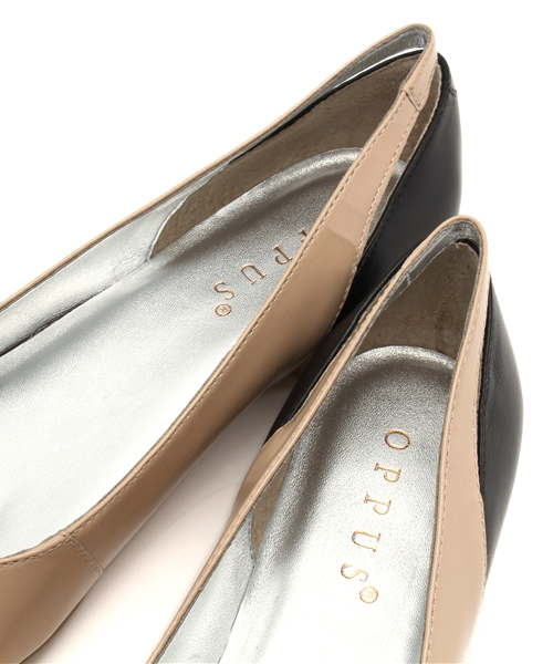 ROSE BUD(ローズバッド)の「(OPPUS-GLOBO) 42-76109 SILK.A/S.PTNT BI-COLOR PUMPS(パンプス・レディース・ブラック/ブルー・39/36/35/38/37)」の8枚目の写真