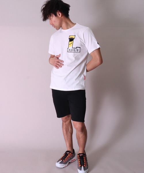 LUXE/R（ラグジュ）の「(RM)【ユニセックス】【LUXE/R】スウェット ショートパンツ（スウェットパンツ・メンズ・ベージュ/ブラック/ホワイト・MEDIUM/LARGE/X-LARGE）」の8枚目の写真