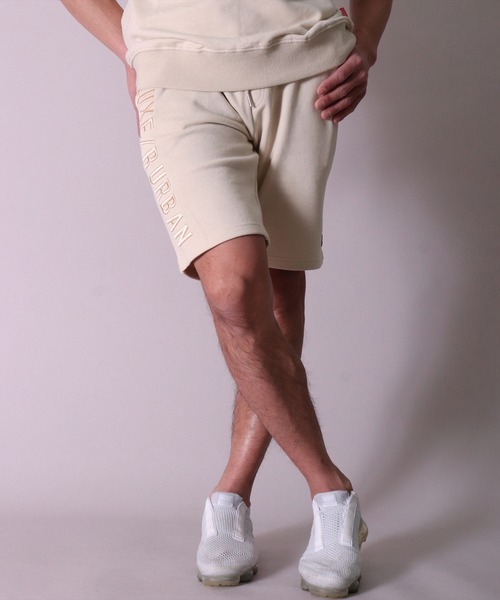 LUXE/R（ラグジュ）の「(RM)【ユニセックス】【LUXE/R】スウェット ショートパンツ（スウェットパンツ・メンズ・ベージュ/ブラック/ホワイト・MEDIUM/LARGE/X-LARGE）」の14枚目の写真