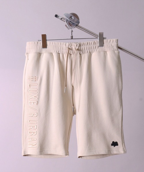 LUXE/R（ラグジュ）の「(RM)【ユニセックス】【LUXE/R】スウェット ショートパンツ（スウェットパンツ・メンズ・ベージュ/ブラック/ホワイト・MEDIUM/LARGE/X-LARGE）」の19枚目の写真
