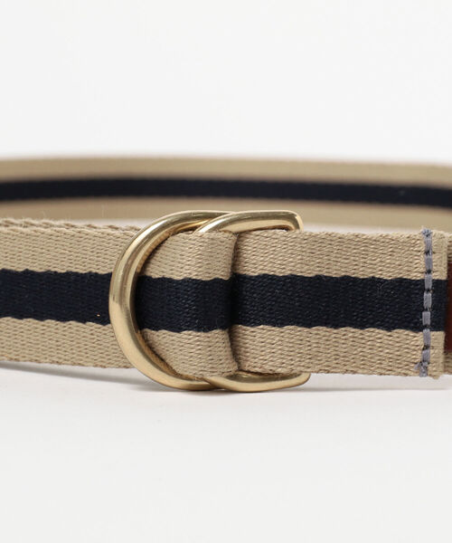 BEAMS LIGHTS（ビームスライツ）の「HADDON＆JONES / ウェビングベルト（ベルト・レディース・ブラック/ベージュ・ONE SIZE）」の6枚目の写真