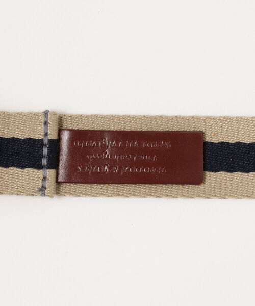 BEAMS LIGHTS（ビームスライツ）の「HADDON＆JONES / ウェビングベルト（ベルト・レディース・ブラック/ベージュ・ONE SIZE）」の5枚目の写真