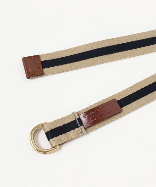 BEAMS LIGHTS（ビームスライツ）の「HADDON＆JONES / ウェビングベルト（ベルト・レディース・ブラック/ベージュ・ONE SIZE）」の4枚目の写真