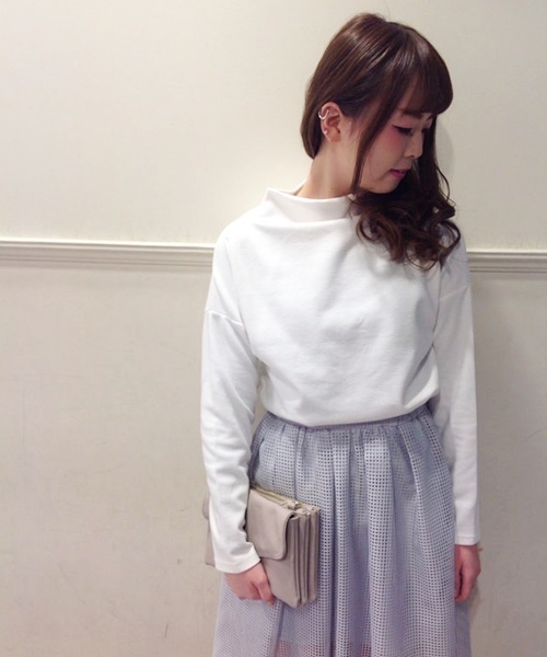 Chico（チコ）の「リップルボトルネックPO（Tシャツ/カットソー・レディース・オフホワイト/ホワイト/グレー/ブラック・FREE）」の17枚目の写真