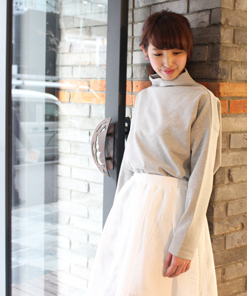 Chico（チコ）の「リップルボトルネックPO（Tシャツ/カットソー・レディース・オフホワイト/ホワイト/グレー/ブラック・FREE）」の7枚目の写真