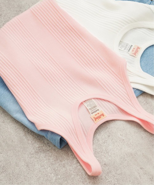 FRAMeWORK(フレームワーク)の「【Healthknit/ヘルスニット】ブロードリブタンクトップ2◆(Tシャツ/カットソー・レディース・グリーン/バーガンディー/オレンジ/ホワイト/スミクロ・FREE)」の4枚目の写真