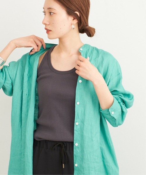 FRAMeWORK(フレームワーク)の「【Healthknit/ヘルスニット】ブロードリブタンクトップ2◆(Tシャツ/カットソー・レディース・グリーン/バーガンディー/オレンジ/ホワイト/スミクロ・FREE)」の1枚目の写真